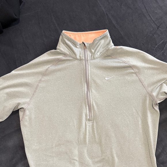 Nike Women's Long Sleeve Top - Gray and Orange - Picture 4 of 9